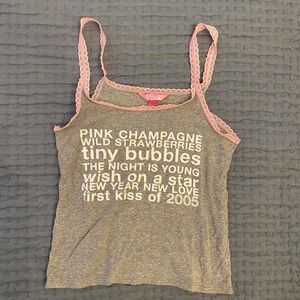 Pink Victoria’s Secret y2k tank top